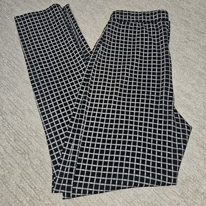 LTS Black and White Checkered Pants